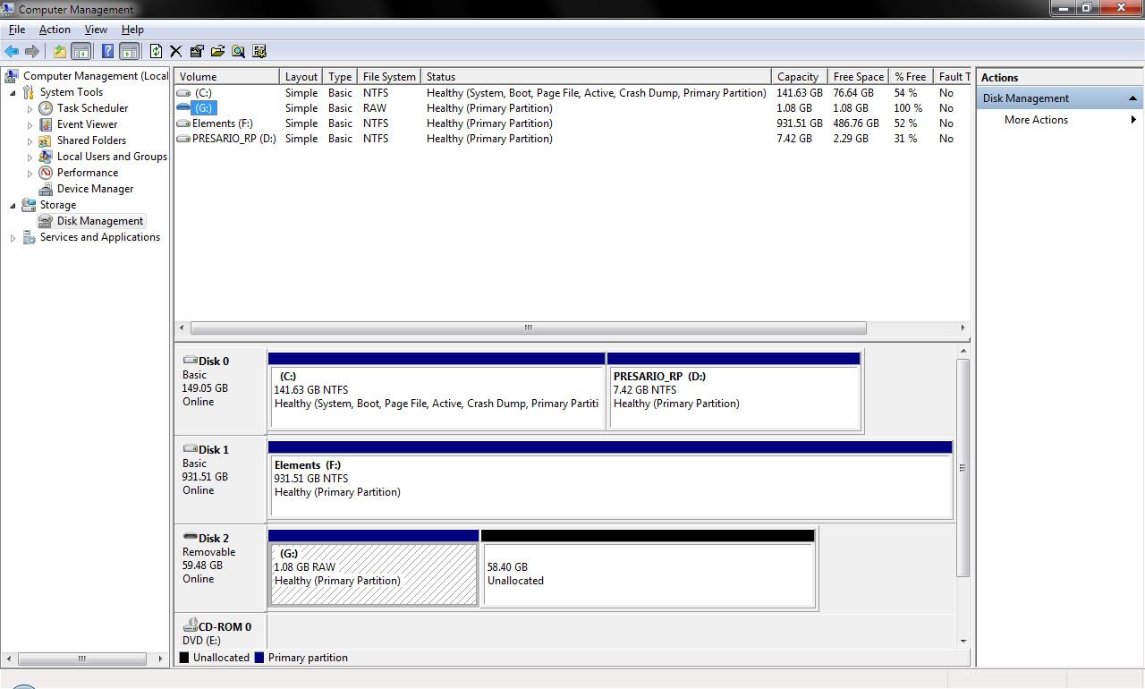 SD card blank or has unsupported file system error.